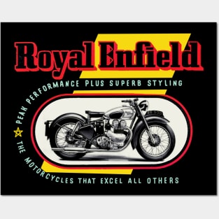 The Gorgeous Royal Enfield Cafe racer Motorcycles Posters and Art